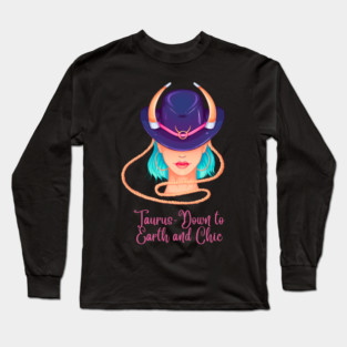 Taurus Birth Sign Long Sleeve T-Shirt