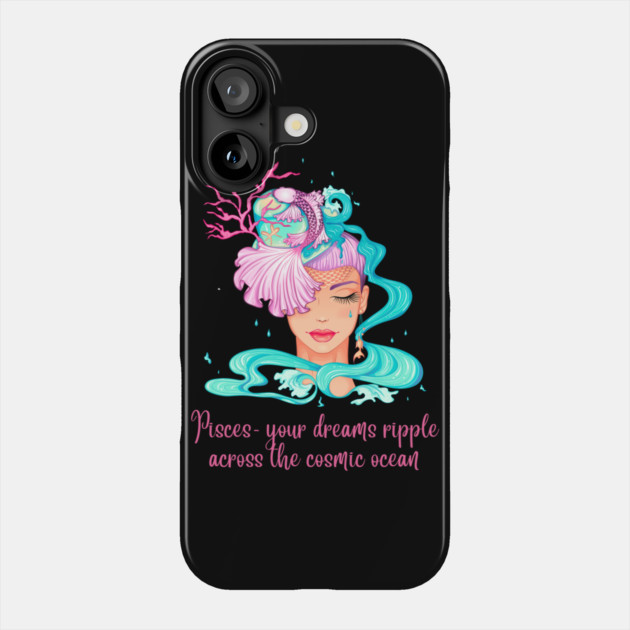 Pisces Birth Sign Phone Case by BirdsnStuff