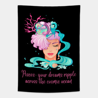 Pisces Birth Sign Tapestry