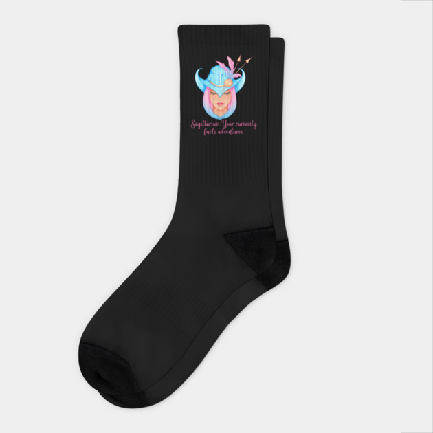 Sagittarius Birth Sign Socks by BirdsnStuff