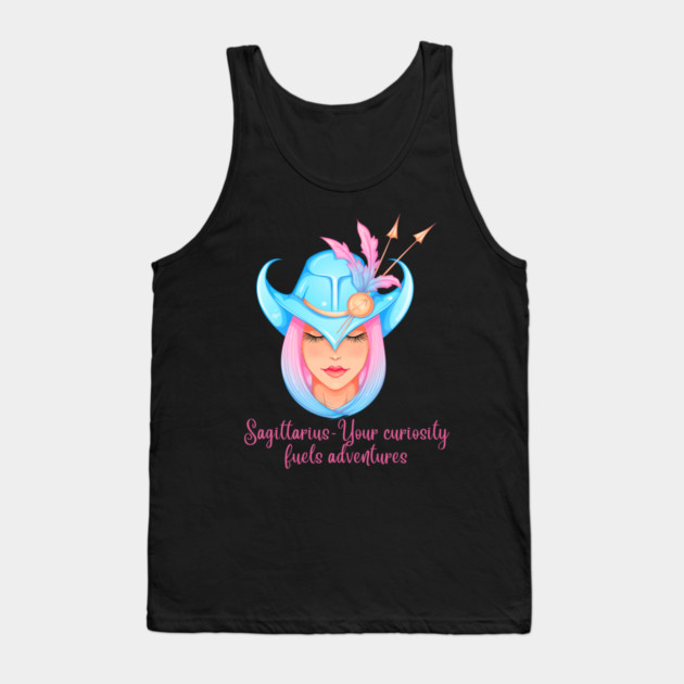 Sagittarius Birth Sign Tank Top by BirdsnStuff