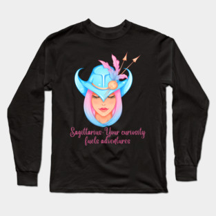 Sagittarius Birth Sign Long Sleeve T-Shirt