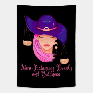 Libra Birth Sign Tapestry