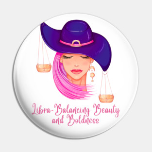 Libra Birth Sign Pin