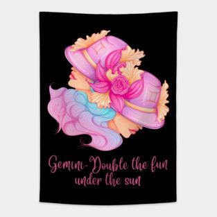 Gemini Birth Sign Tapestry