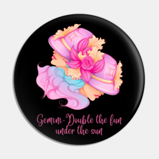 Gemini Birth Sign Pin