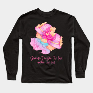 Gemini Birth Sign Long Sleeve T-Shirt