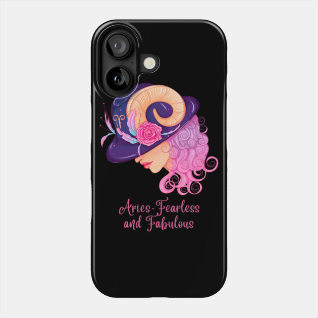 Aries Birth Sign Phone Case by BirdsnStuff
