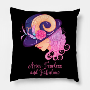 Aries Birth Sign Pillow