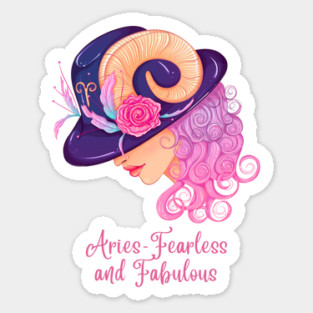 Aries Birth Sign Sticker