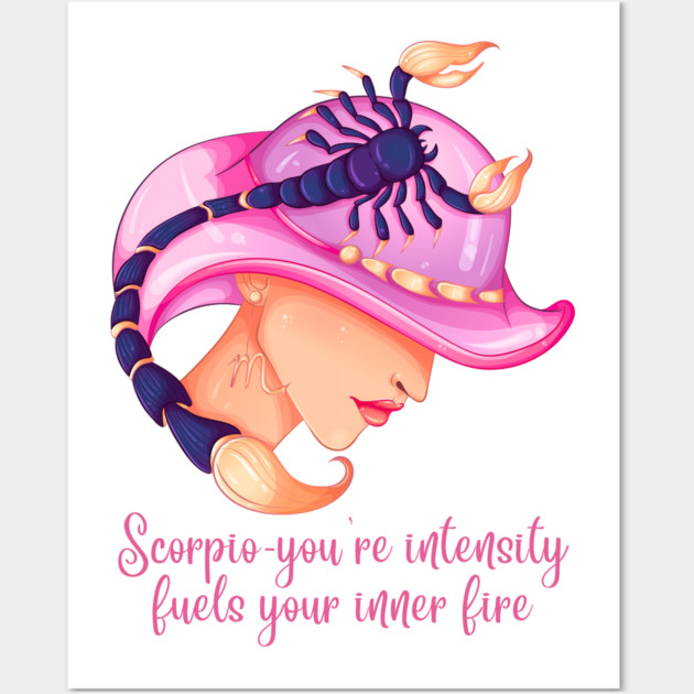 Scorpio Birth Sign Wall Art by BirdsnStuff