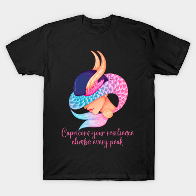 Capricorn Birth Sign T-Shirt by BirdsnStuff