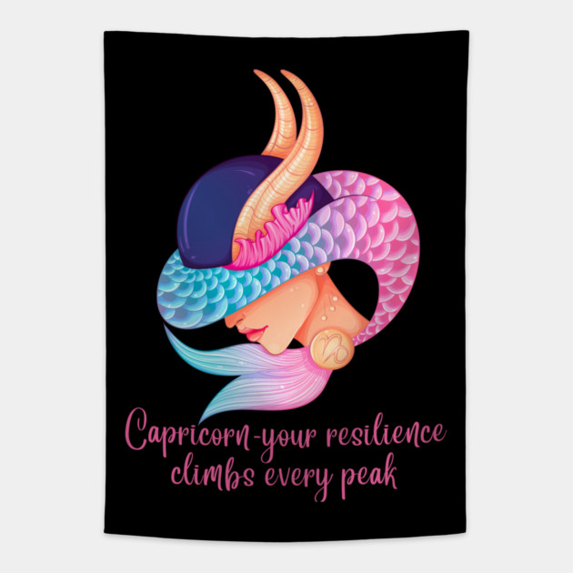 Capricorn Birth Sign Tapestry by BirdsnStuff