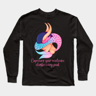 Capricorn Birth Sign Long Sleeve T-Shirt