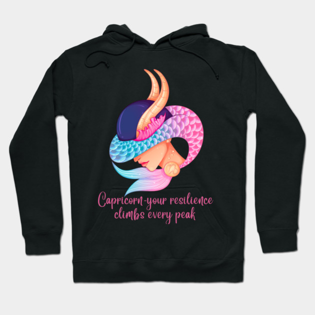 Capricorn Birth Sign Hoodie by BirdsnStuff