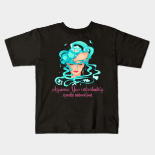 Aquarius Birth Sign Kids T-Shirt