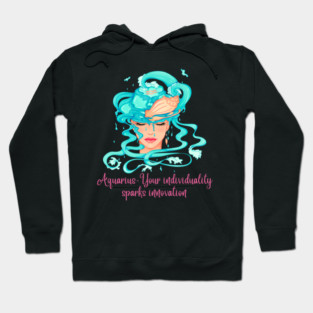 Aquarius Birth Sign Hoodie