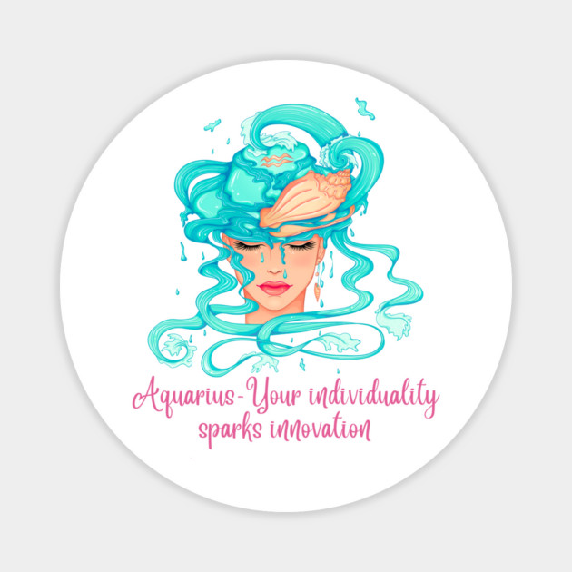 Aquarius Birth Sign Magnet by BirdsnStuff