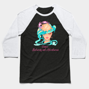 Cancer Birth Sign Baseball T-Shirt