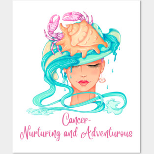 Cancer Birth Sign Posters and Art
