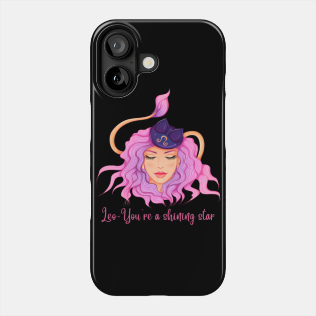 Leo Birth Sign Phone Case by BirdsnStuff