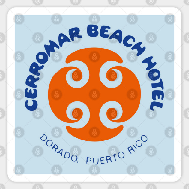 Vintage Puerto Rico Travel Sticker Cerromar Beach Hotel Dorado Puerto Rico Vintage Travel Retro Luggage Label Caribbean Resort Sticker by Yesteeyear