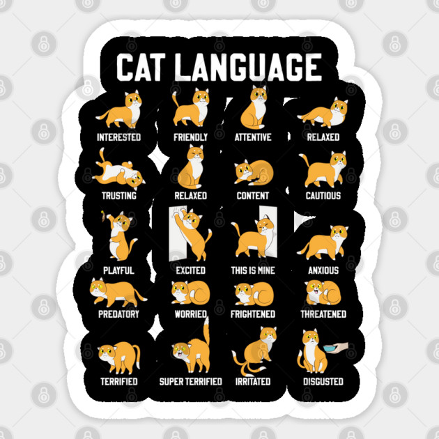 Cat Language Sticker by GoshWow®