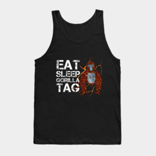 Gorilla Tag EAT SLEEP GORILLA TAG VR Gamer Merch Tank Top