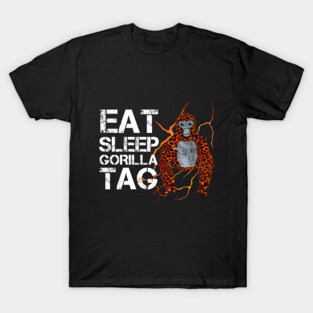 Gorilla Tag EAT SLEEP GORILLA TAG VR Gamer Merch T-Shirt