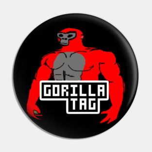 Gorilla Tag Red Monke VR Gamer Merch Pin