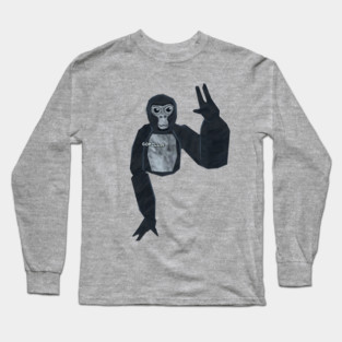 Gorilla Tag OG Monke Lowkey VR Gaming Gear Long Sleeve T-Shirt