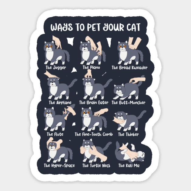 Ways To Pet Your Cat Magnet by GoshWow®