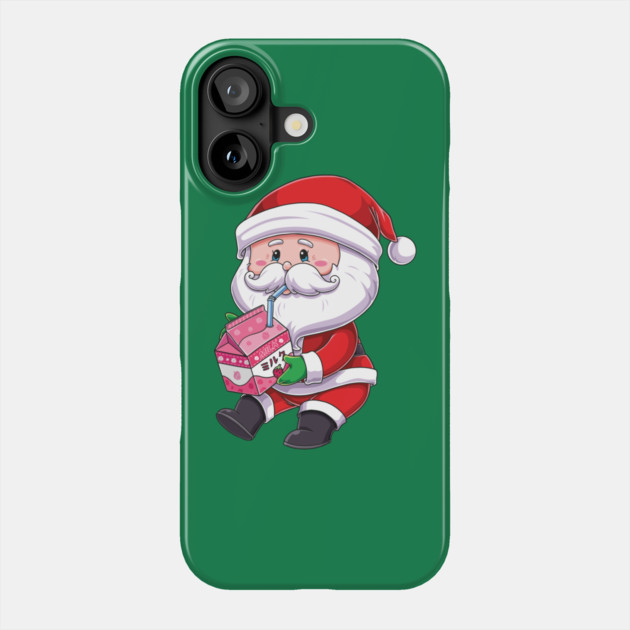Santa Strawberry Milk Phone Case by GoshWow®