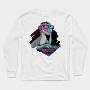 Prehistoric Beats: DJ Dino in the Mix Long Sleeve T-Shirt