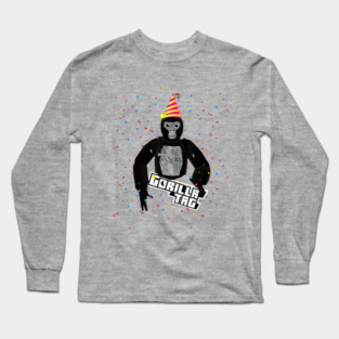 Gorilla Tag Birthday Boy Monke Merch Long Sleeve T-Shirt