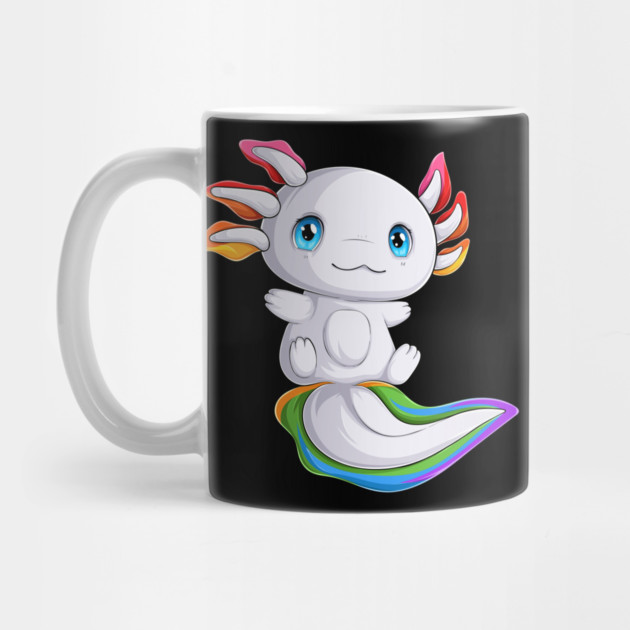 Rainbow Axolotl: Amphibious Ally by GoshWow®