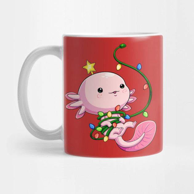 Holiday Glow: Axolotl's Christmas Lights by GoshWow®