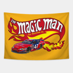 Cal Naughton Jr / The Magic Man HOT FLAMES Tapestry