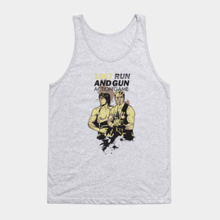 1987 RUN AND GUN ACTION GAME Tank Top