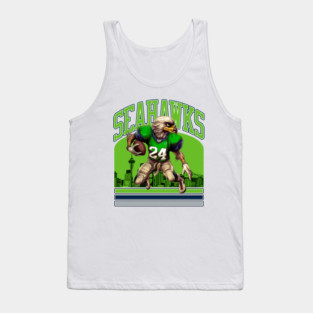 Seattle Seahawks - Football Vintage Skyline Tank Top