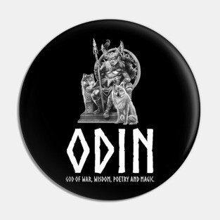 Viking Mythology Odin God Of War, Wisdom, Poetry And Magic Pin
