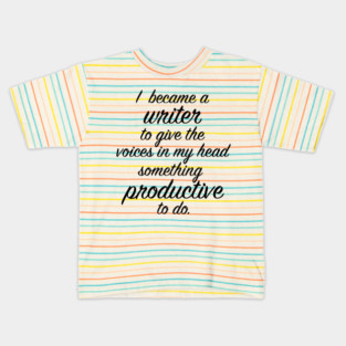 I Became a Writer... Kids T-Shirt