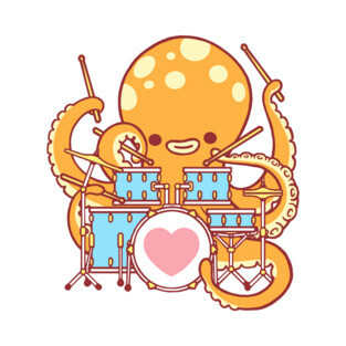 Octopus Drummer T-Shirt