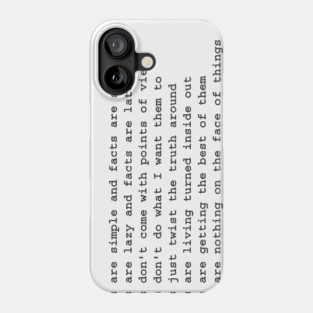 Crosseyed Facts Phone Case