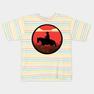 Western Working Horse Kids T-Shirt