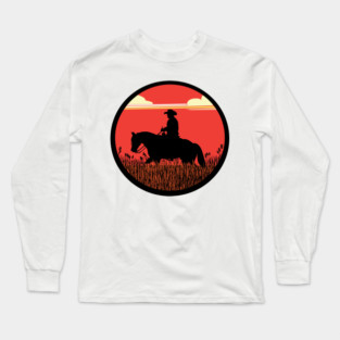 Western Working Horse Long Sleeve T-Shirt