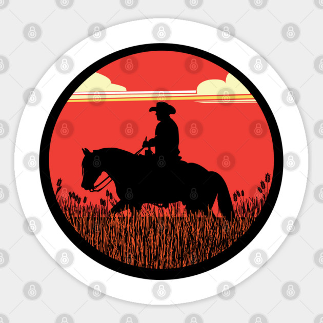 Western Working Horse Sticker by DickinsonDesign