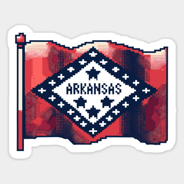 80s Arkansas Flag Magnet by rt-shirts