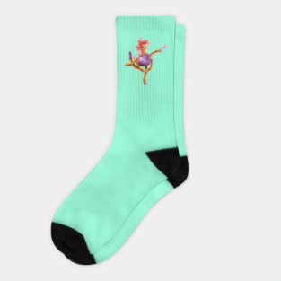Prawn Lake - Pepe the King Prawn Ballerina Illustration Socks