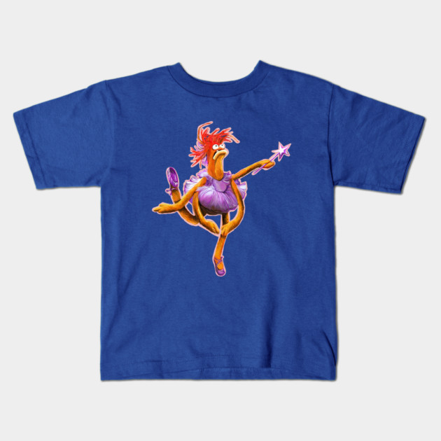 Prawn Lake - Pepe the King Prawn Ballerina Illustration Kids T-Shirt by CatsandBats